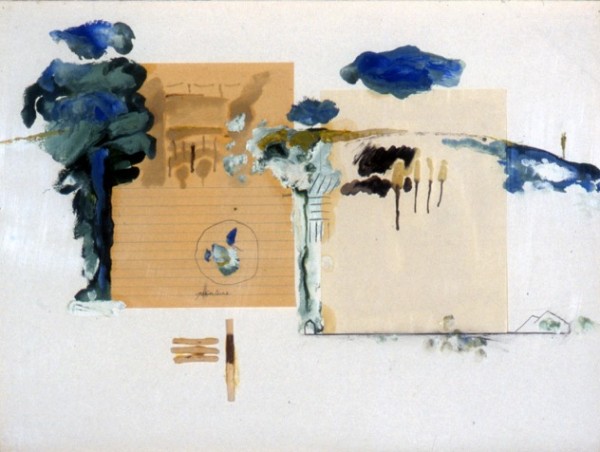 Stéphane Hazera - Technique mixte sur papier - 60x80 - 1996