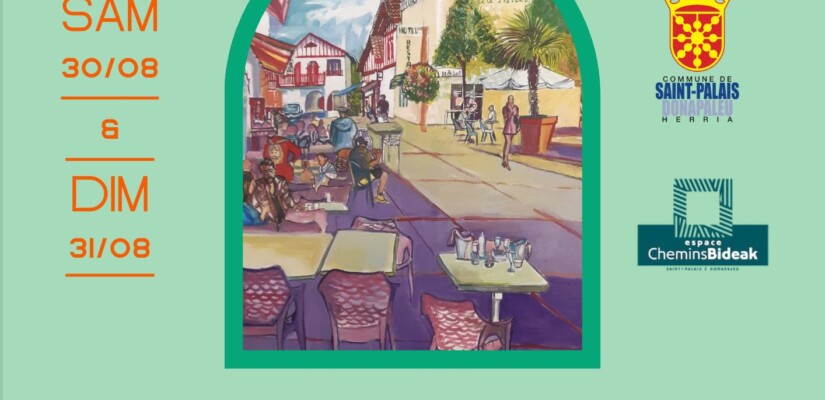 Concours de peinture "Saint-Palais en couleurs" le samedi 30 août et dimanche 31 août. Ouvert à tous. Incription gratuite.