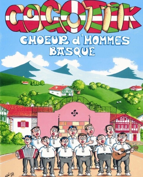 Concert de choeur d'hommes Gogotik le 29 août à 21:00 à l'Espace Bideak